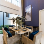 4-bedroom pool villa right next to BISP in Koh Kaew, Phuket dining room with double height ceiling PSV-KOH-1541