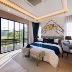 4-bedroom pool villa right next to BISP in Koh Kaew, Phuket bedroom with mountain view PSV-KOH-1541