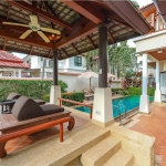 4-bedroom golf course view pool villa in Laguna, Phuket sala, pool deck and private pool PSV-LAG-1548