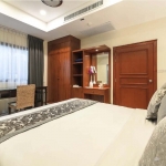 4-bedroom golf course view pool villa in Laguna, Phuket bedroom with work table and built-in cabinet and dressing table PSV-LAG-1548