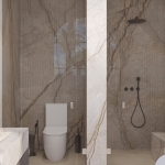 4-bedroom pool villa near Ruamrudee Intl School, Chalong, Phuket bathroom with toilet and shower PSV-CHE-1551