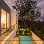 4-bedroom smart home pool villa near Loch Palm in Kathu, Phuket pool view from balcony PSV-KTU-1534