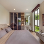 4-bedroom smart home pool villa near Loch Palm in Kathu, Phuket bedroom with built-in shelves PSV-KTU-1534