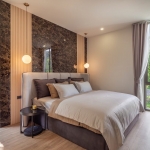 4-bedroom smart home pool villa near Loch Palm in Kathu, Phuket bedroom with floor to ceiling windows PSV-KTU-1534