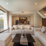 4-bedroom smart home pool villa near Loch Palm in Kathu, Phuket open plan living dining and kitchen PSV-KTU-1534