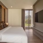 4-bedroom smart home pool villa near Loch Palm in Kathu, Phuket bedroom with mountain view PSV-KTU-1534
