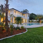 4-bedroom villa with large 60 sqm pool near BCIS in Chalong, Phuket exterior view with pool and garden PSV-CHA-1530