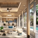 4+1 bedroom pool villas near Porto de Phuket in Cherng Talay open plan living dining and kitchen area PSV-CHE-1539