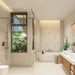 4+1 bedroom pool villas near Porto de Phuket in Cherng Talay bathroom with bathtub PSV-CHE-1539