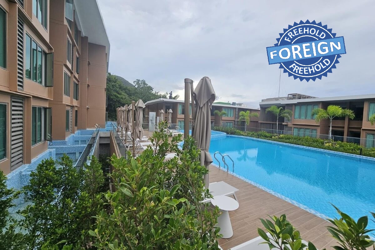 Studio condo near Kamala Beach, Phuket foreign freehold stamp PSC-KAM-1544 exterior view