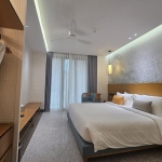 Studio condo near Kamala Beach, Phuket king sized bed PSC-KAM-1544 exterior view