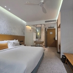 Studio condo near Kamala Beach, Phuket bed and bathroom PSC-KAM-1544 exterior view