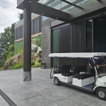 Studio condo near Kamala Beach, Phuket drop-off area with golf cart PSC-KAM-1544 exterior view