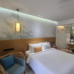 Studio condo near Kamala Beach, Phuket bed and arm chair PSC-KAM-1544 exterior view