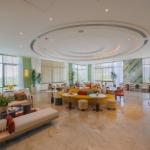 1-2 bedroom condos & penthouses in the Laguna Area, Phuket lounge with colorful furniture PSC-CHE-1560