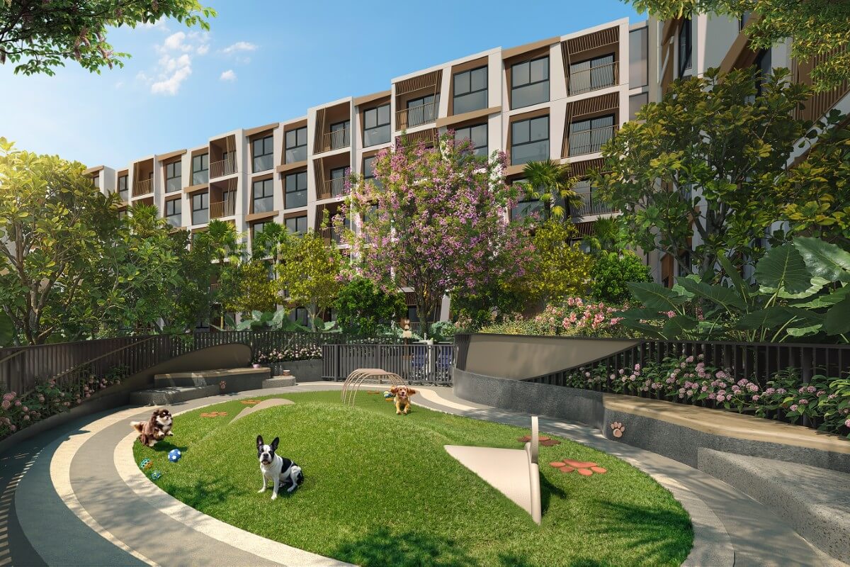 1-2 bedroom condos near Bang Tao and Surin Beaches in Phuket pet park PSC-SUR-1558