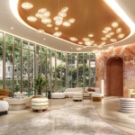 1-2 bedroom condos near Boat Avenue in Cherng Talay, Phuket lobby with floor to ceiling glass windows PSC-CHE1561