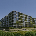 1-3 bedroom condos in the Momentum District near Layan Beach, Phuket exterior view of the building PSC-LAY-1573