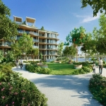 1-3 bedroom condos for sale in Laguna, Phuket garden with pathways beside lake PSC-LAG-1568