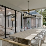 2-4 bedroom pool villas near Friendship Beach Resort in Rawai, Phuket undercover outdoor sala with dining table PSV-RAW-1552