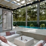 2-4 bedroom pool villas near Friendship Beach Resort in Rawai, Phuket poolside sunken lounge PSV-RAW-1552