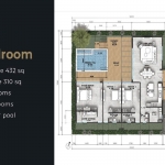2-4 bedroom pool villas near Friendship Beach Resort in Rawai, Phuket 3-bedroom floorplan PSV-RAW-1552
