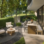 2–3 bedroom condos & penthouses in Laguna, Phuket private garden with outdoor furniture PSC-LAG-1566