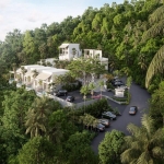 2-3 bedroom pool villas 500m walk to Kalim Beach in Patong, Phuket aerial view of the hillside development PSV-PAT-1574