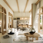 2-3 bedroom pool villas 500m walk to Kalim Beach in Patong, Phuket open plan living, dining and kitchen area with pool access PSV-PAT-1574