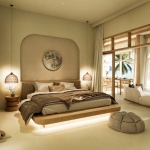 2-3 bedroom pool villas 500m walk to Kalim Beach in Patong, Phuket bedroom with sea view PSV-PAT-1574