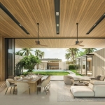 3-4 bedroom pool villas near Pa Lai Beach in Chalong, Phuket living area with pool access SV-CHA-1570