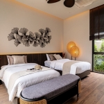 3-4 bedroom pool villas in Soi Naya near Nai Harn Beach, Phuket bedroom with twin beds PSV-NAH-1569