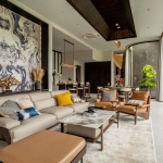 3-4 bedroom pool villas in Soi Naya near Nai Harn Beach, Phuket open plan living, dining and kitchen area PSV-NAH-1569