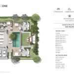 3-bedroom pool villas near Blue Tree in Cherng Talay, Phuket 329 sqm floorplan PSV-CHE-1563