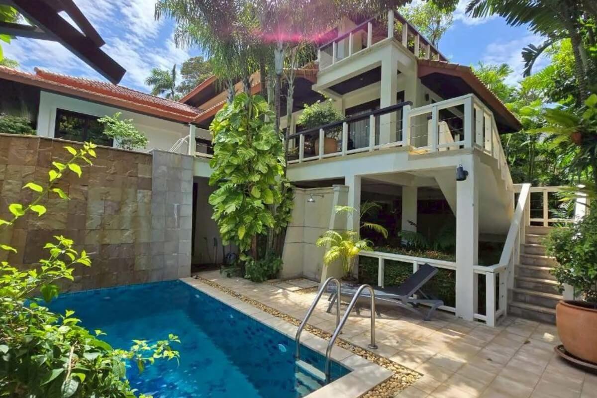 3-bedroom pool villa near Kata Beach, Phuket exterior view PSV-KAT-1553