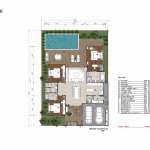 3-4 bedroom villas in Pru Jampa, Phuket 3 bedroom floorplan PSV-PRJ-1572
