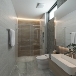 5-8 bedroom pool villa in Pasak, Cherng Talay, Phuket bathroom with gray tiles PSV-CHE-1556