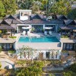 5-bedroom sea view pool villa near Surin Beach, Phuket aerial view of the villa PSV-SUR-1557