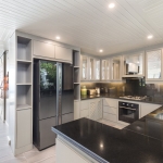 5-bedroom sea view pool villa near Surin Beach, Phuket fully-fitted white kitchen with black counter tops PSV-SUR-1557