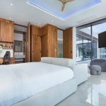 5-bedroom pool villa near Nai Harn Beach in Rawai, Phuket bedroom with work table and ensuite bathroom PSV-NAH-1577
