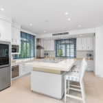 6-bedroom beachfront pool villa on Natai Beach, kitchen with breakfast island PSV-PHA-1565