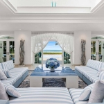 6-bedroom beachfront pool villa on Natai Beach, living room facing the beach PSV-PHA-1565