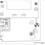 6-bedroom beachfront pool villa on Natai Beach, floorplan of pool area PSV-PHA-1565