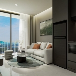1-2 bedroom condos in Soi Ta-iad, Chalong, Phuket living area and balcony PSC-CHA-1601