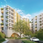 1-2 bedroom & plus condos adjacent to HomePro in Cherng Talay, Phuket exterior with mountain backdrop PSC-CHE-1599