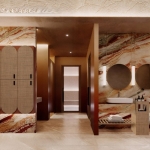 2-3-bedroom condos near Kamala Beach, Phuket sauna and steam rust orange color scheme PSC-KAM-1593