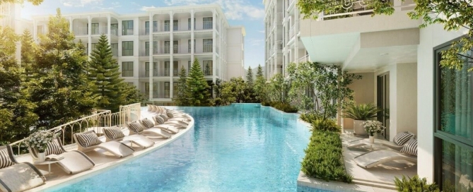 2-3 bedroom plus condos & penthouses a 250-metre walk to Surin Beach, Phuket pool area PSC-SUR-1581