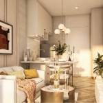 2-3 bedroom plus condos & penthouses a 250-metre walk to Surin Beach, Phuket open plan living, dining and kitchen area PSC-SUR-1581