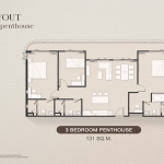 2-3 bedroom plus condos & penthouses a 250-metre walk to Surin Beach, Phuket 3-bedroom penthouse layout and floorplan PSC-SUR-1581