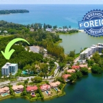 2-bedroom condo near Laguna Beach in Bang Tao, Phuket aerial photo of the building PSC-BAN-1595